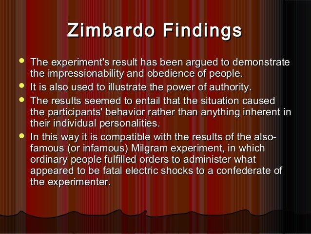 Baumrind and Zimbardo Demonstrate that People their