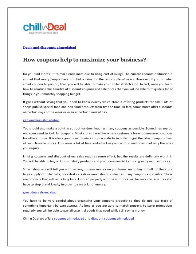 how coupons help to maximize your business
