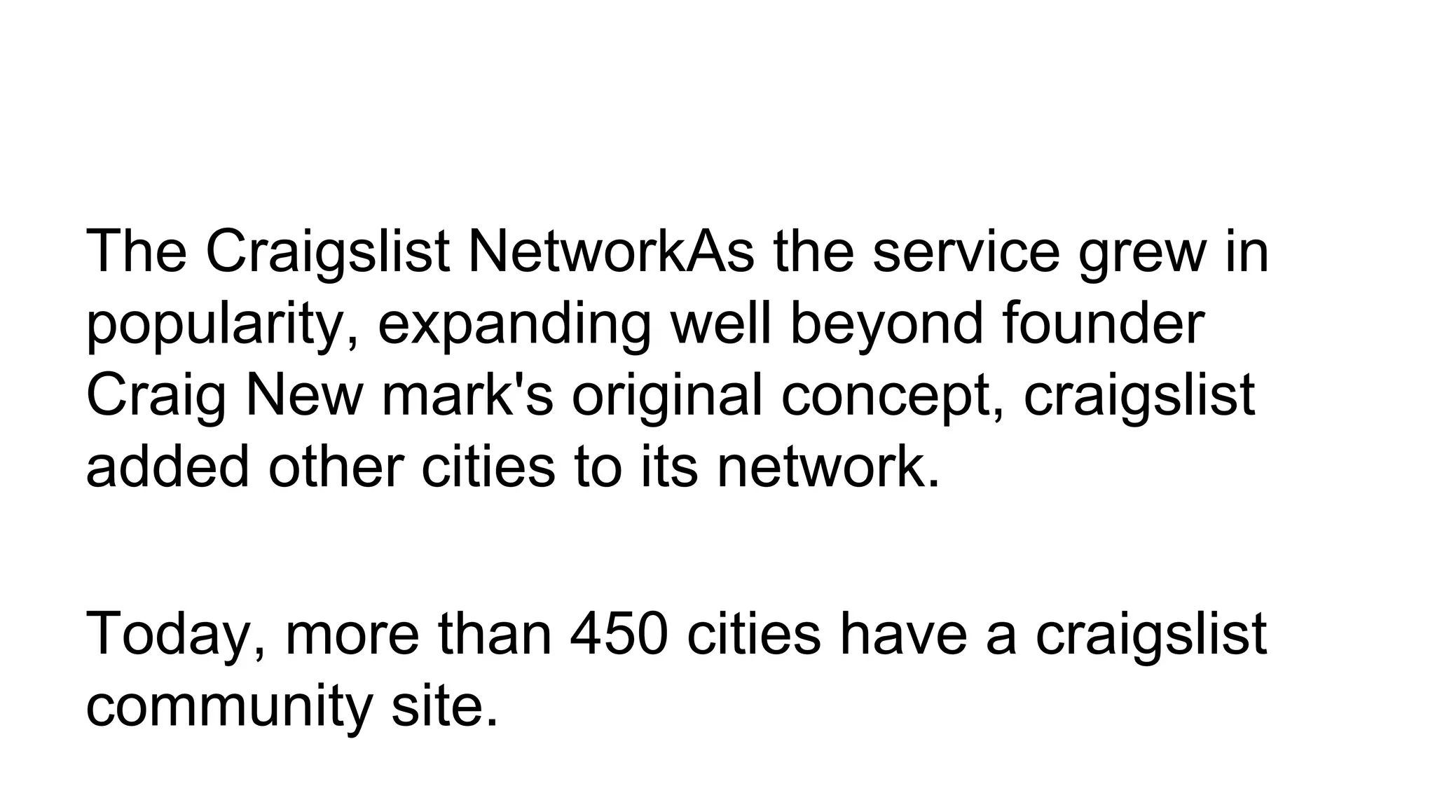 How craiglist work PDF