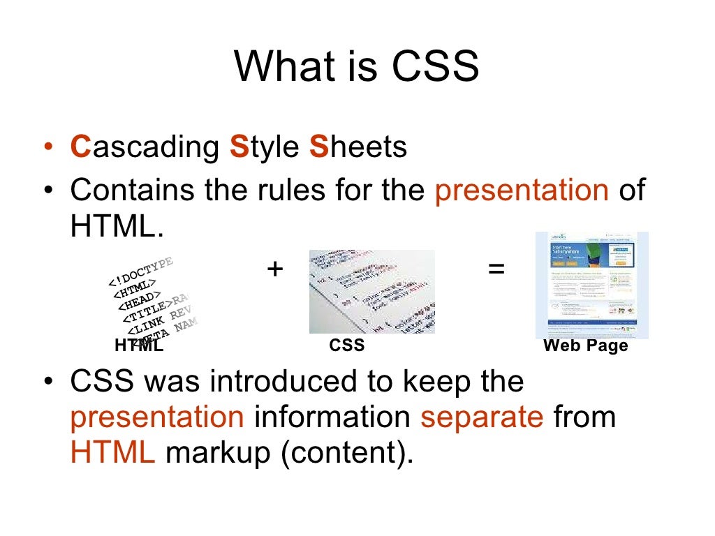 How Cascading Style Sheets (CSS) Works