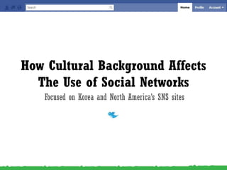 Home How Cultural Background Affects The Use of Social Networks Focused on Korea and North America’s SNS sites 