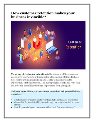How customer retention makes your business invincible.pdf
