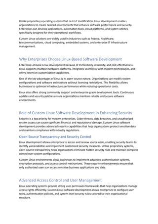 How Custom Linux Software Development Improves Security, Stability, and ...