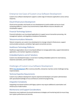 How Custom Linux Software Development Improves Security, Stability, and ...