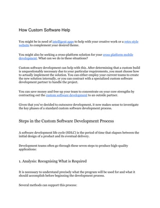 Eventual Software How Custom Software Development is Transforming the Traditional ...
