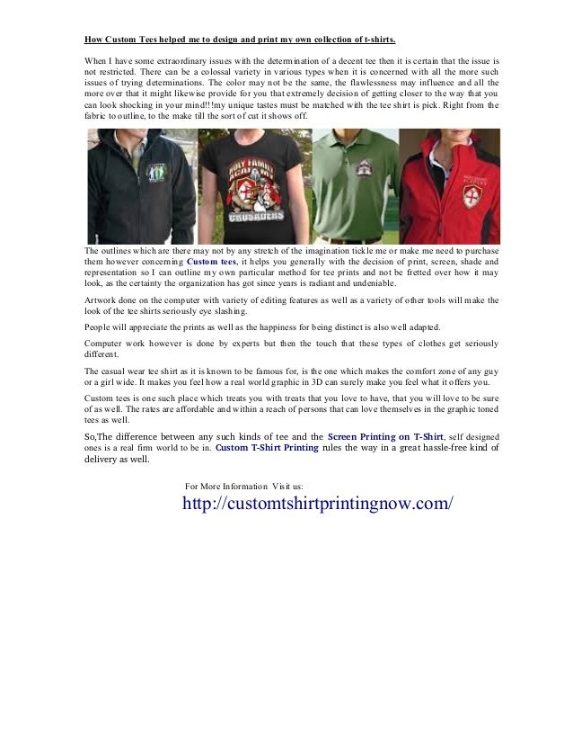 print my own shirts