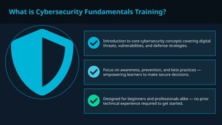 How Cybersecurity Fundamentals Training Builds Security Awareness | PPTX