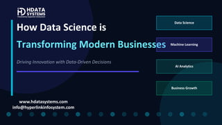 How data science is transforming modern businesses | PDF