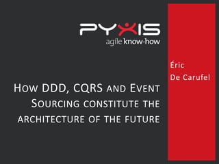 Éric
De Carufel
HOW DDD, CQRS AND EVENT
SOURCING CONSTITUTE THE
ARCHITECTURE OF THE FUTURE
 