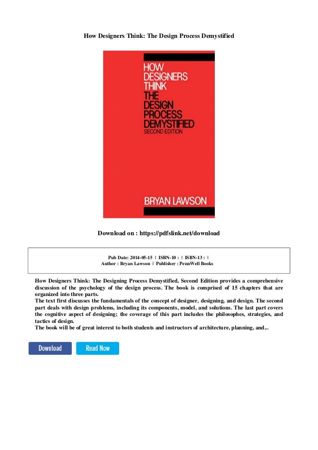 How Designers Think The Design Process Demystified - 
