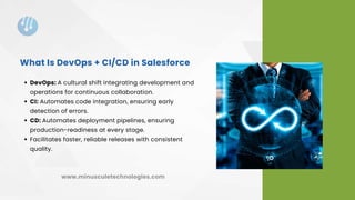 How DevOps and CICD Drive Transformation in Salesforce Development | PDF