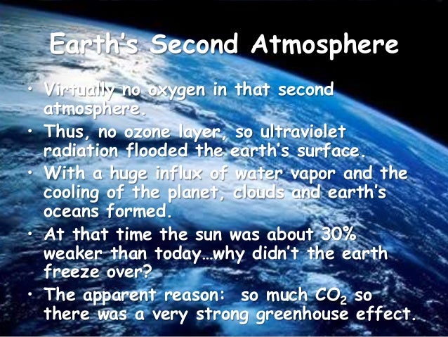 how did atmosphere form how did oceans form