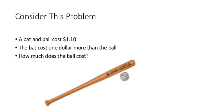 Ein Schläger Und Ein Ball Kosten