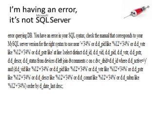 I’m having an error, it’s not