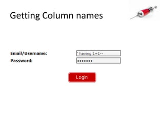 Getting Column names