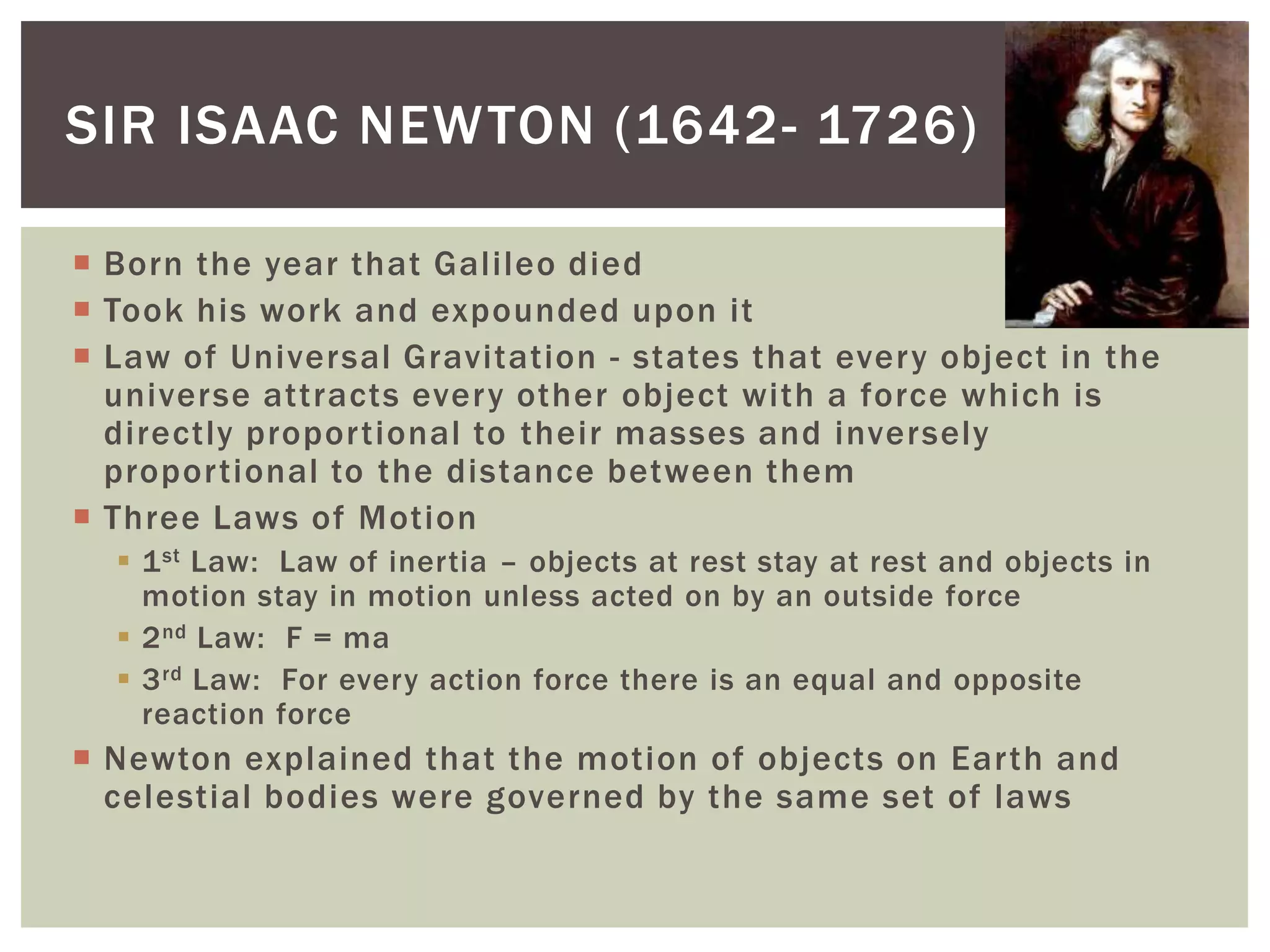 How did our understanding of gravity change over | PPT