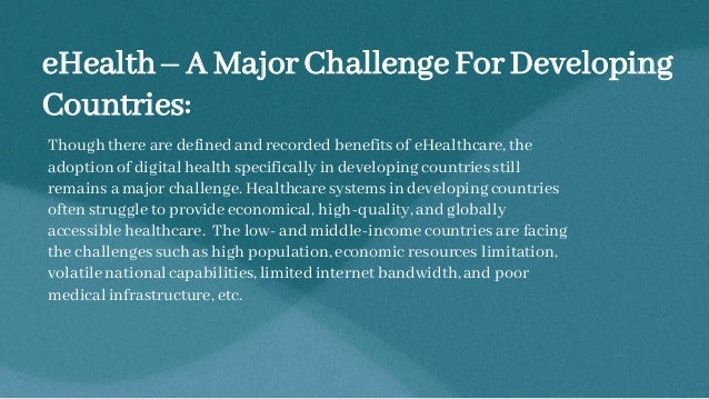 How digital health can help developing countries in advancing health ...