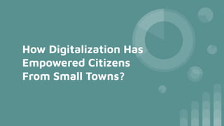 How Digitalization Has
Empowered Citizens
From Small Towns?
 