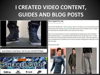 I CREATED VIDEO CONTENT,
GUIDES AND BLOG POSTS

 