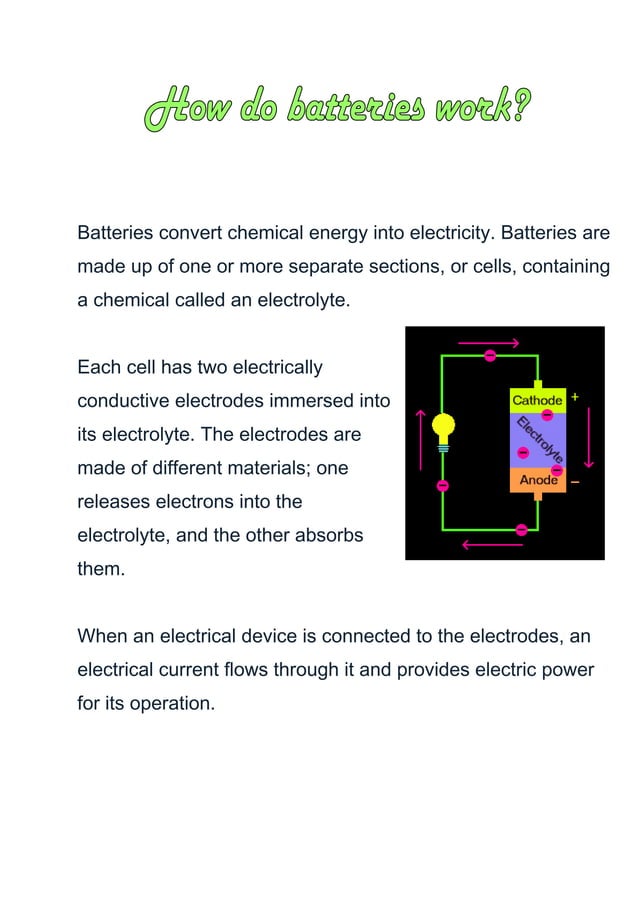 How do batteries work? PDF