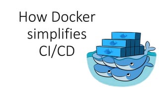 How Docker
simplifies
CI/CD
 
