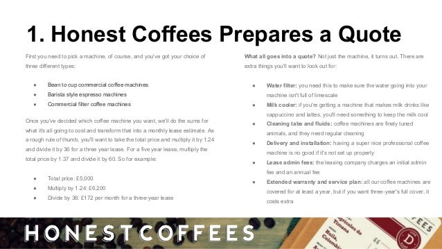 How Do Commercial Coffee Machine Leases Work