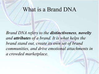 How do you decode your brand's dna | PPTX