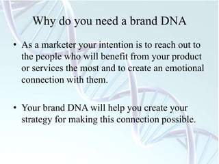 Example Brand Dna Document How do you decode your brand's dna | PPTX