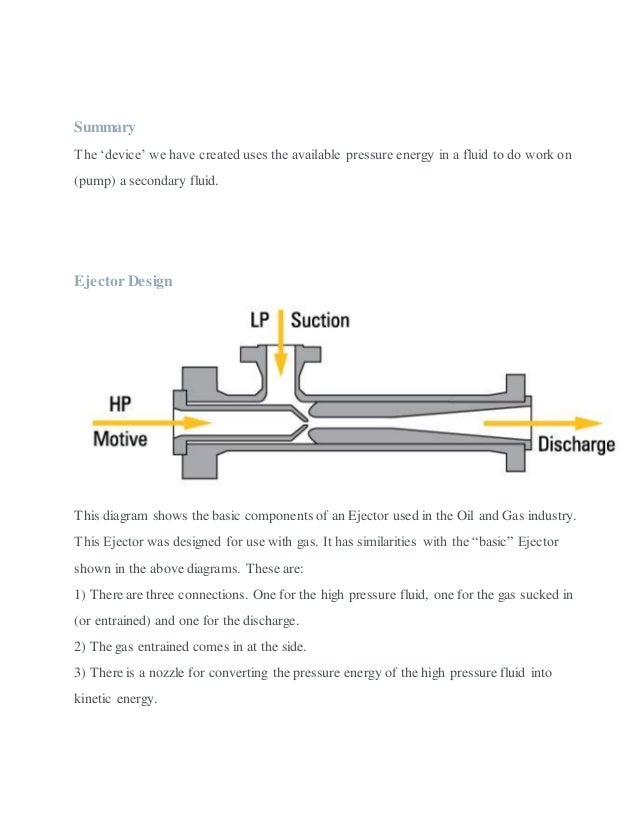 How do ejectors work