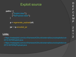 D
                    Exploit source                                             E
                                       ...