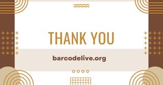 THANK YOU
barcodelive.org
 