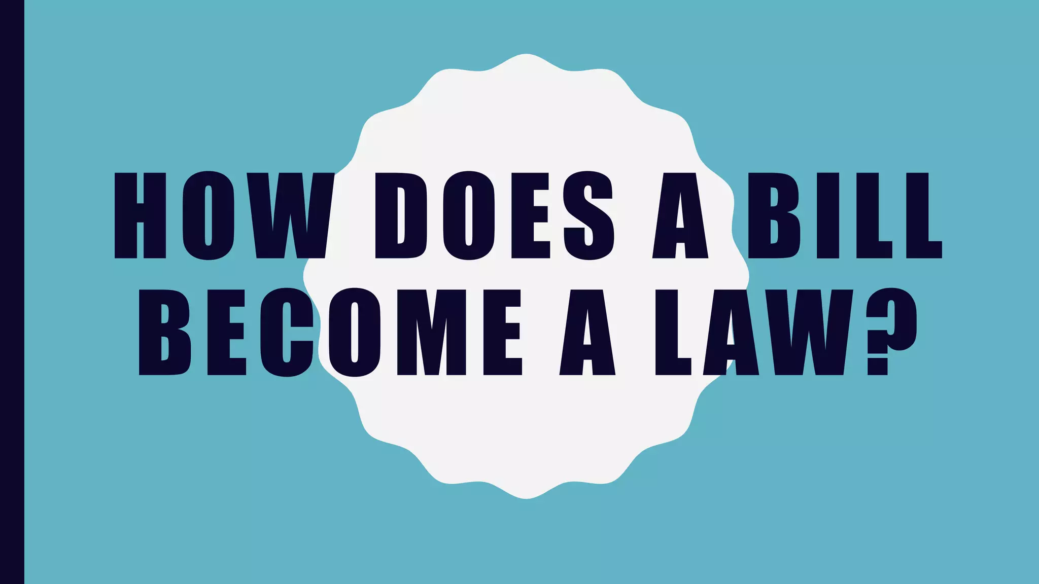 How does a bill a law PPT