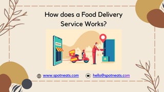 www.spotneats.com hello@spotneats.com
How does a Food Delivery
Service Works?
 