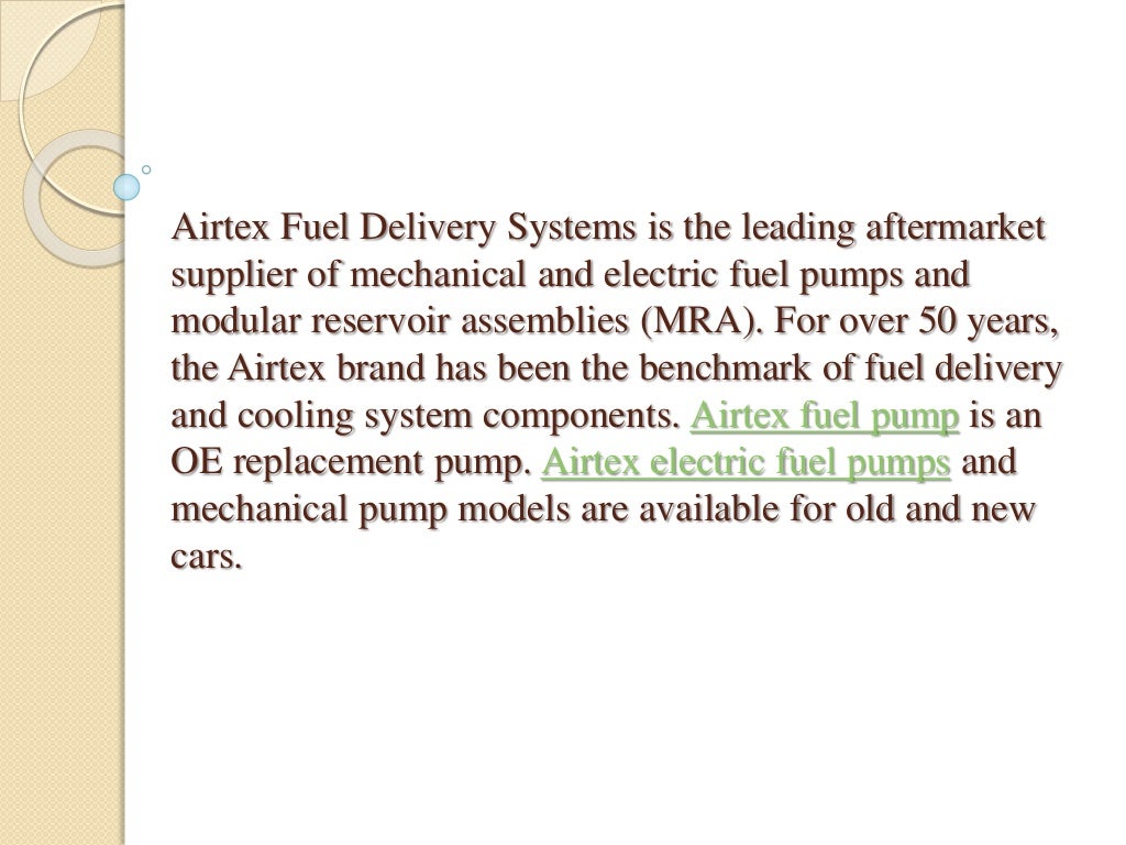 How Does A Fuel Pump Work 