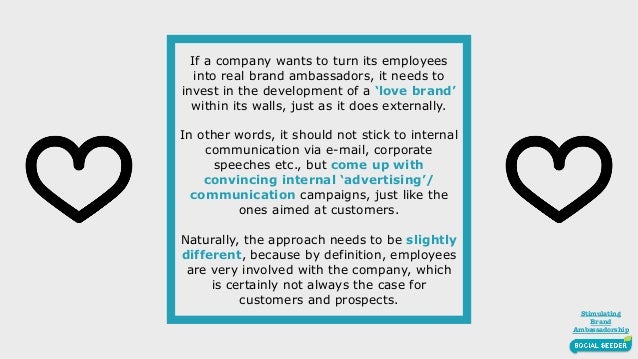 How does an employee become a brand ambassador?