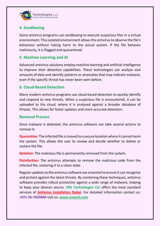 How Does Antivirus Software Detect and Remove Malware? | PDF