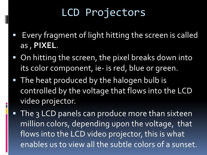 How does a projector works