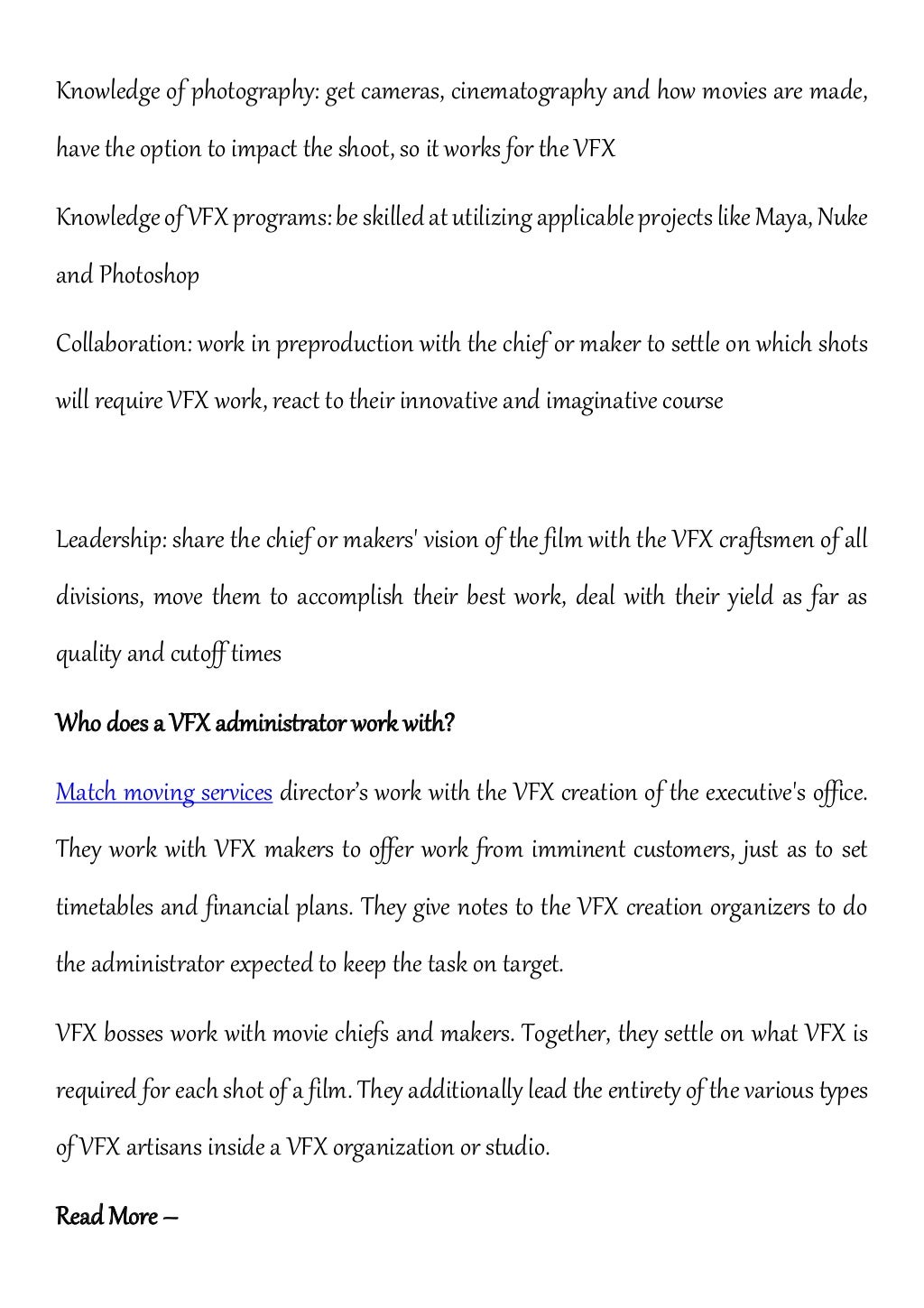 How Does A Visual Effects Company Director Respond?