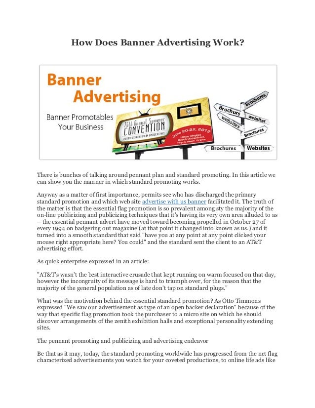 How Does Banner Advertising Work
