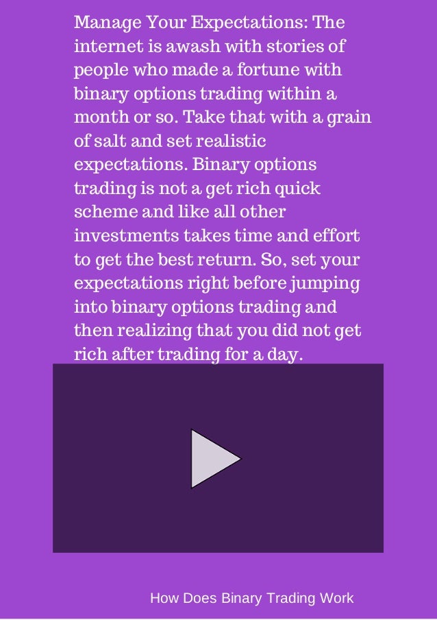 How does binary trading work