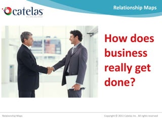 Relationship Maps How does business really get done? 