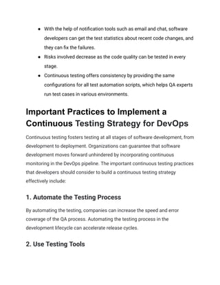 How Does Continuous Testing Accelerate DevOps | PDF