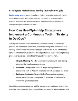 How Does Continuous Testing Accelerate DevOps | PDF
