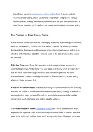 How does Cross Browser testing improve the User Experience.pdf