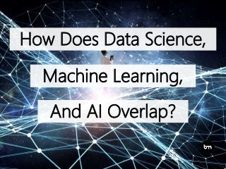 How Does Data Science,
Machine Learning,
And AI Overlap?
 
