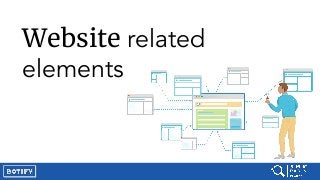 Website related
elements
 