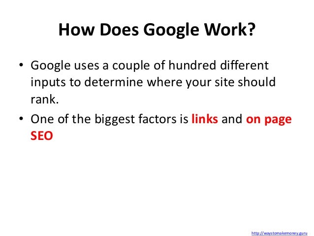 How does Google work