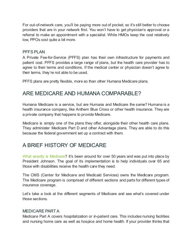 How does humana medicare work