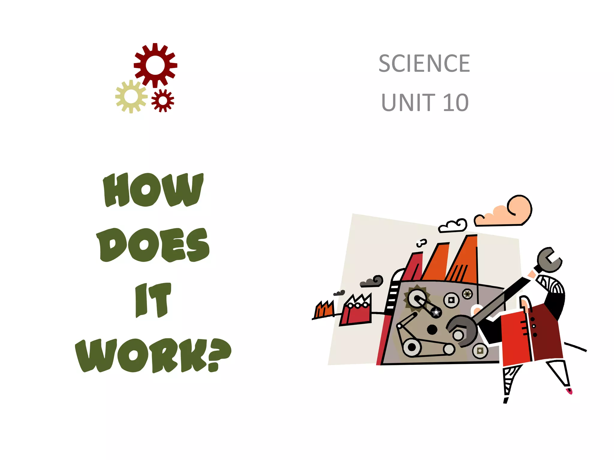 How
does
it
work?
SCIENCE
UNIT 10