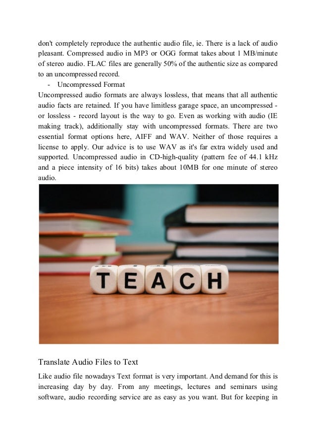 How Does It Works Translate Audio Files to Text